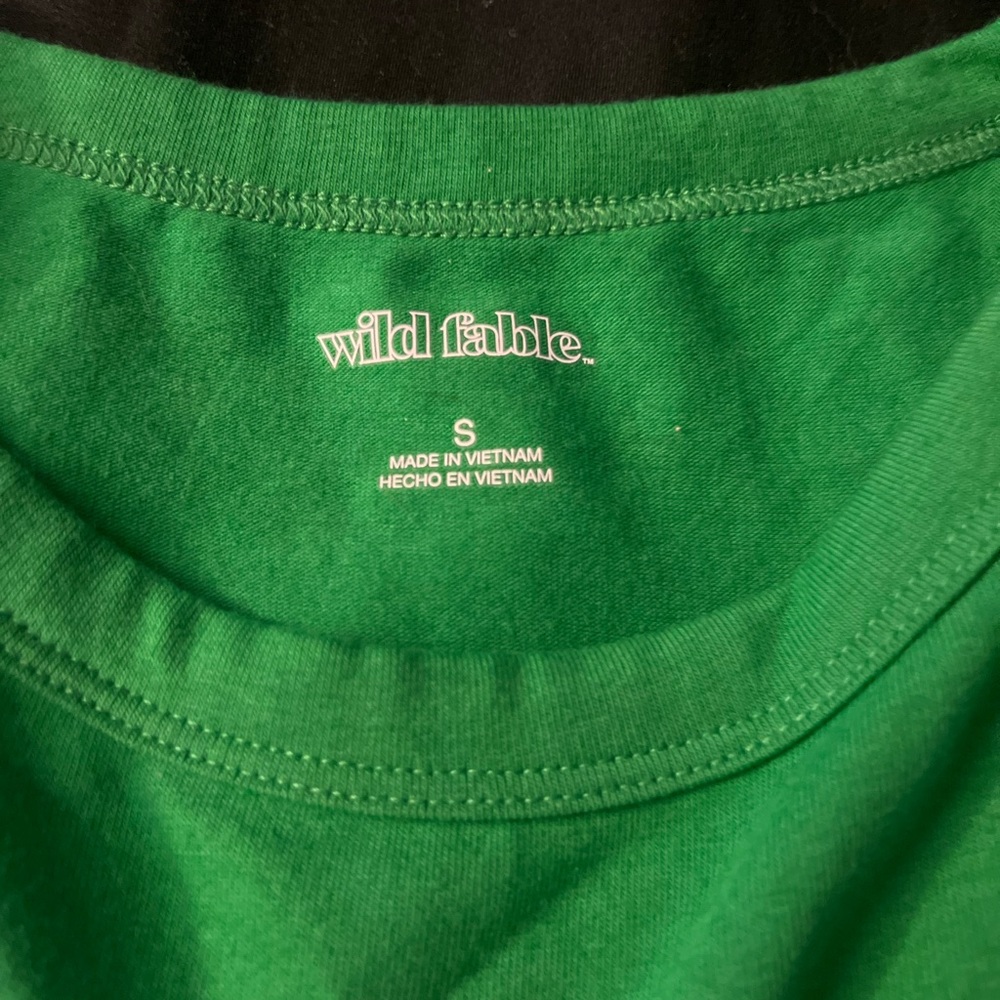 Green Crop Top
